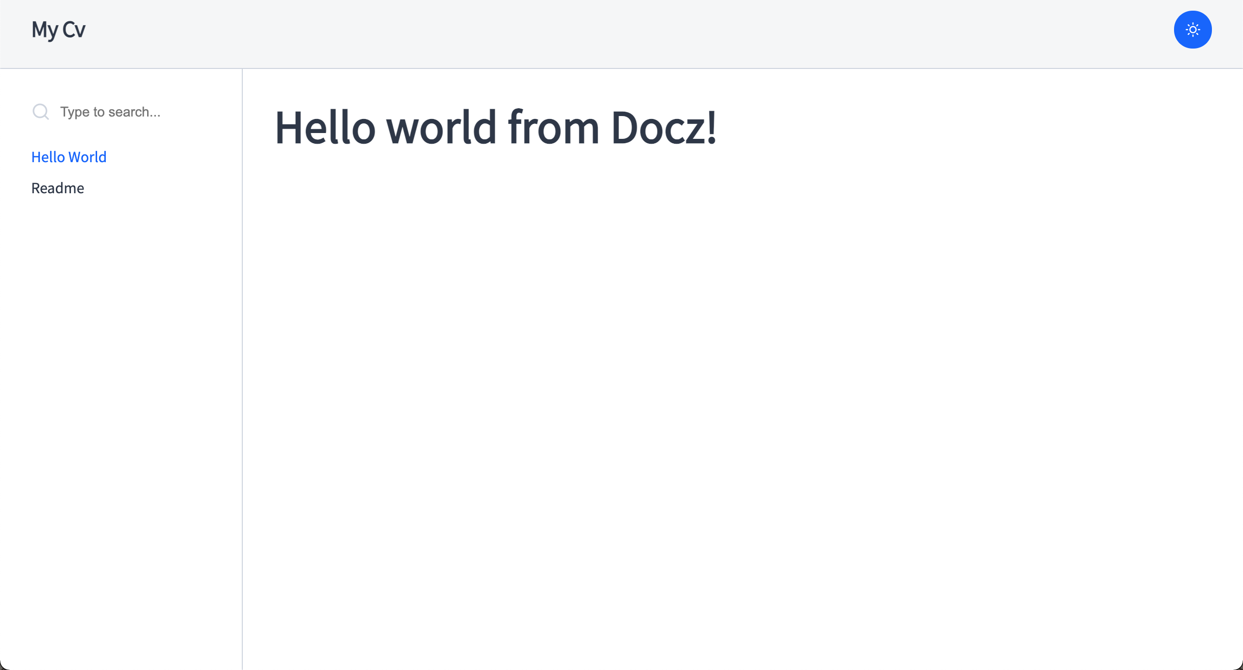 Hello from Docz